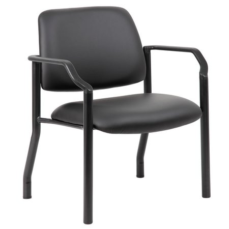 OFFICESOURCE OS Big & Tall Collection Guest Chair with Arms and Black Frame 59052FPABK